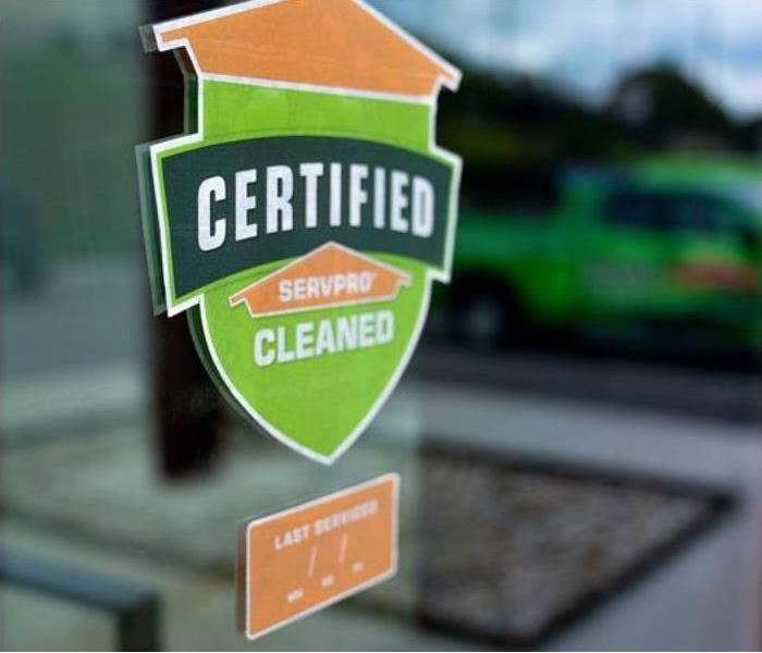 Certified: SERVPRO of Lacey, Manchester Cleaned Shield